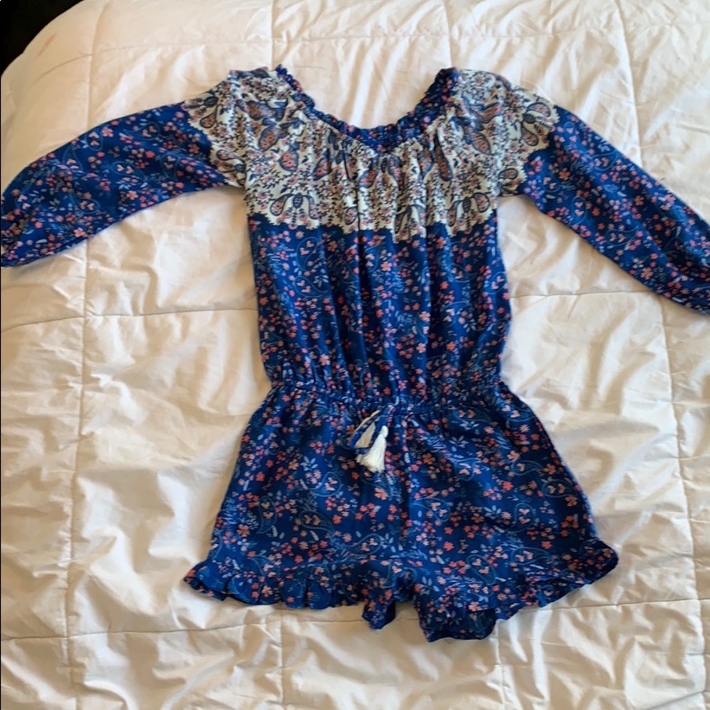 Floral Girls Romper